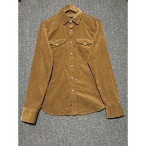 Todd snyder corduroy shirt pearl snap
Mens small western cotton tan pockets